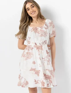 Short Cinched Waist Dress