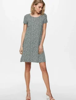 Short Dress with Criss-cross Detail