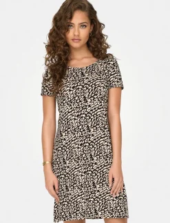 Short Dress with Criss-cross Detail