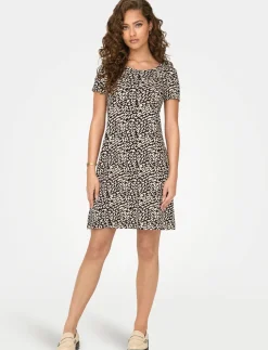 Short Dress with Criss-cross Detail