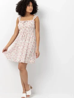 Short Floral Print Dress
