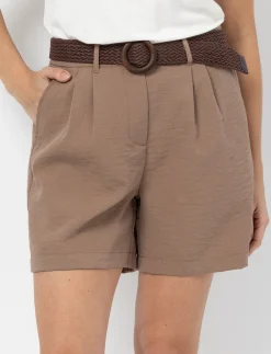 Shorts with Integrated Belt