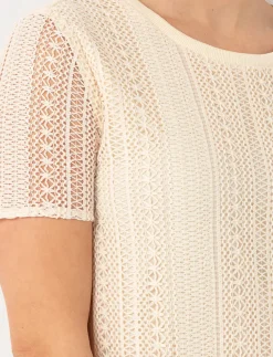 Short-sleeve Crochet Dress