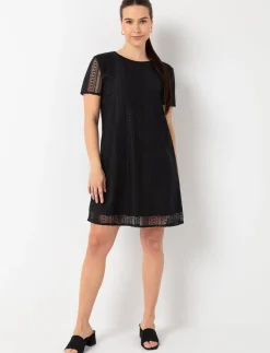 Short-sleeve Crochet Dress