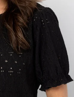 Short-sleeve Eyelet T-shirt