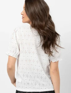 Short-sleeve Eyelet T-shirt
