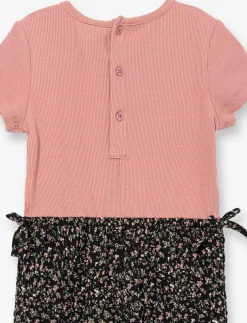 Short-Sleeve Long Jumpsuit