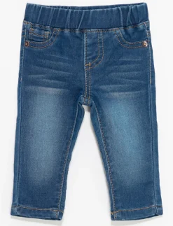 Skinny Pull-on Denim Pants