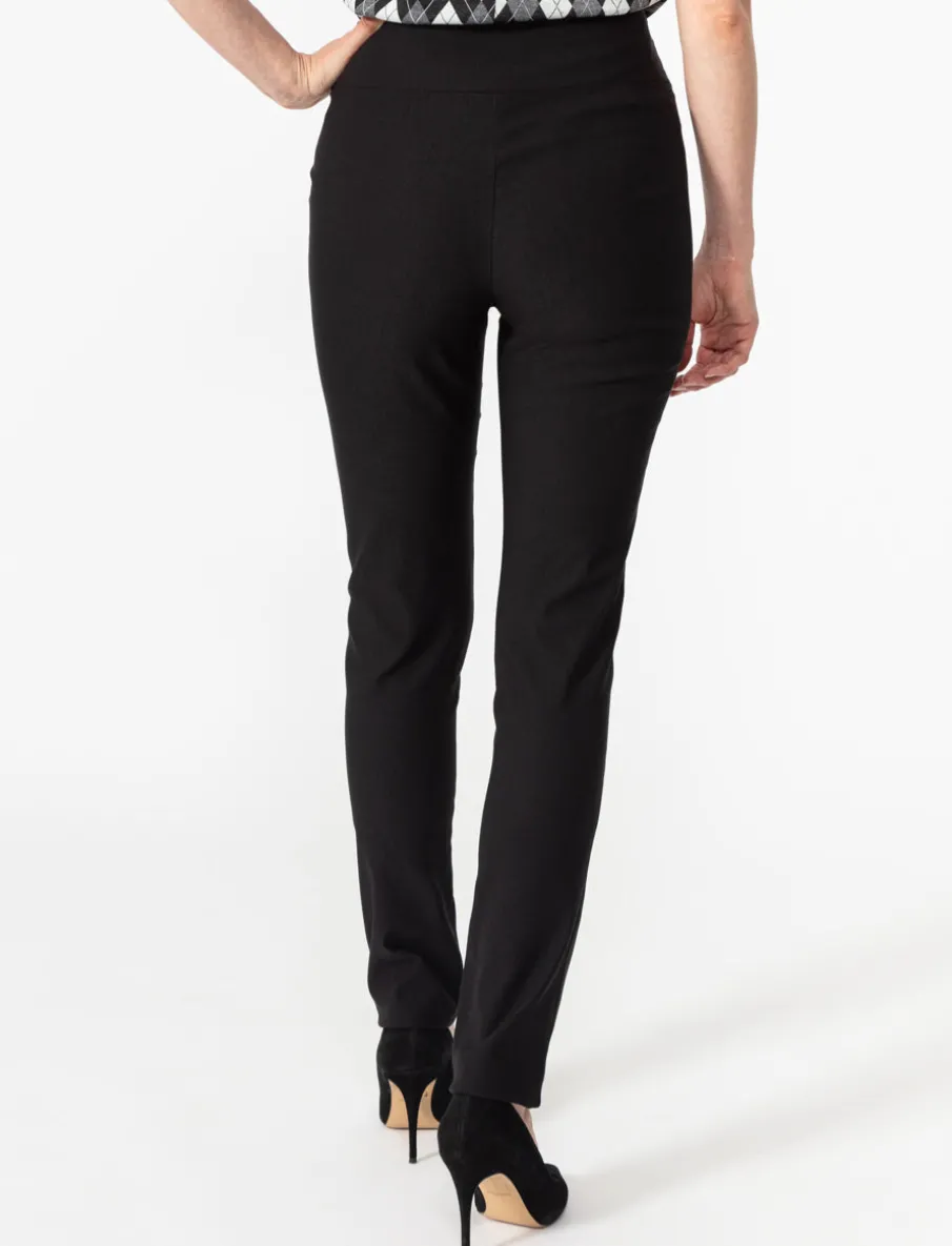 Skinny Pull-on Pants with Zippers