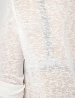 3/4-sleeve Linen-look Tunic