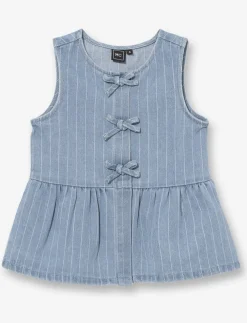 Sleeveless Crew-Neck Jacket - Little Girls
