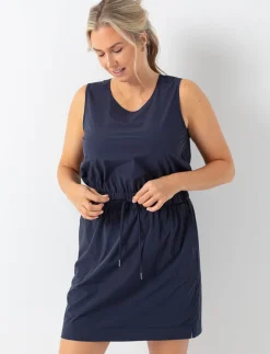 Sleeveless Dress with Elastic Waist