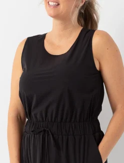 Sleeveless Dress with Elastic Waist