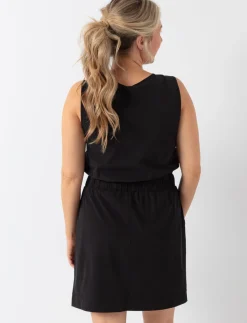 Sleeveless Dress with Elastic Waist