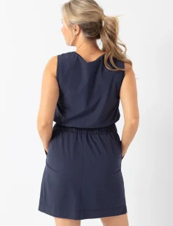 Sleeveless Dress with Elastic Waist