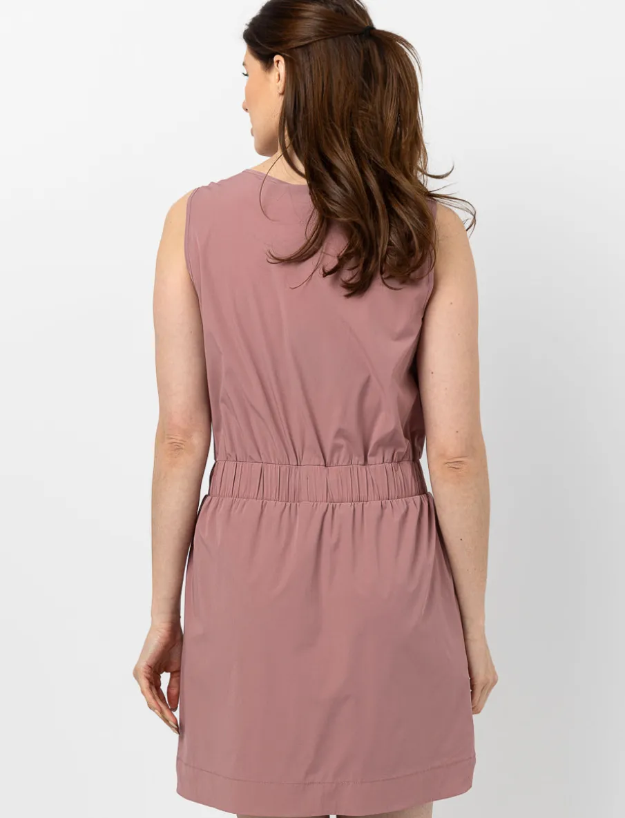 Sleeveless Dress with Elastic Waistband