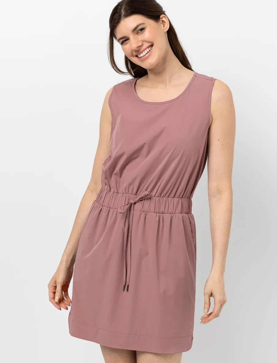 Sleeveless Dress with Elastic Waistband