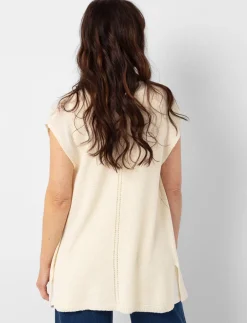 Sleeveless Knit Cardigan
