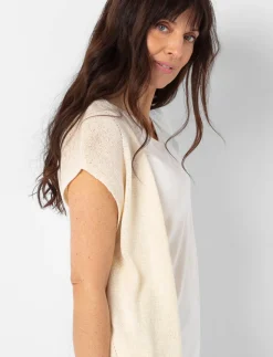 Sleeveless Knit Cardigan