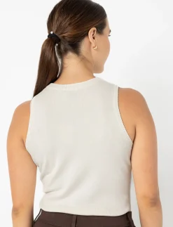 Sleeveless Ribbed Tank Top