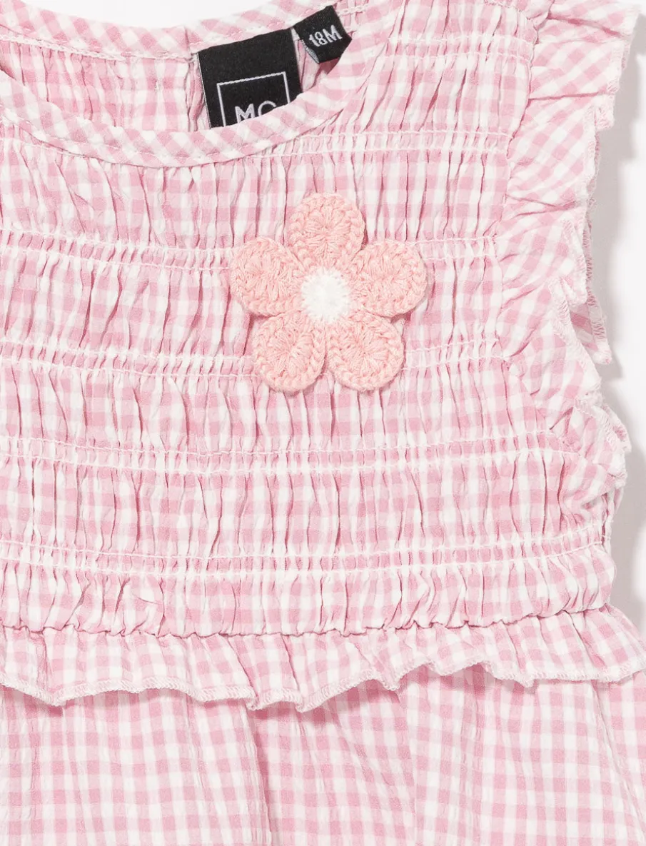Sleeveless Round-Neck Dress - Baby Girl