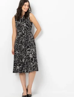 Sleeveless Shirt Dress