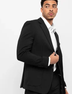 Slim Fit Button Blazer