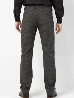 Slim-leg Plaid Pants