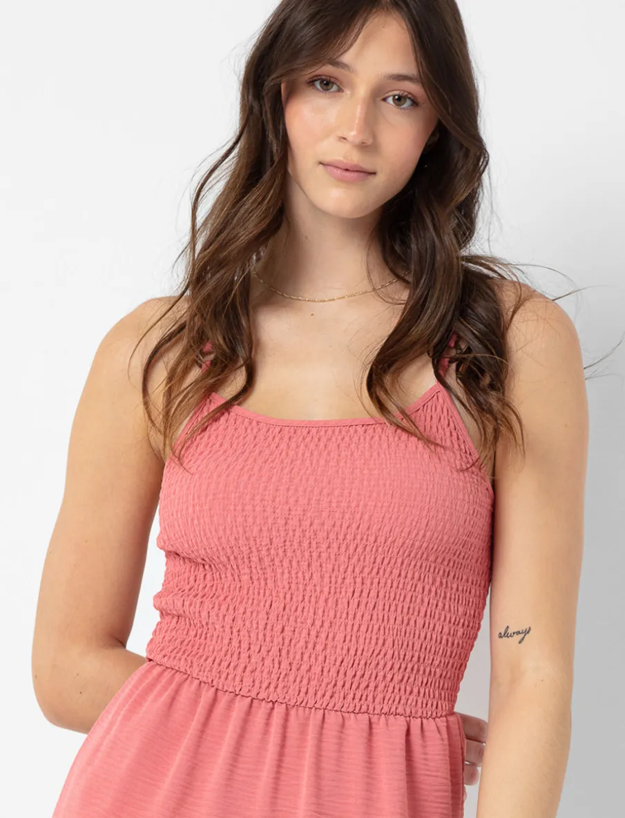 Smocked Midi Dress