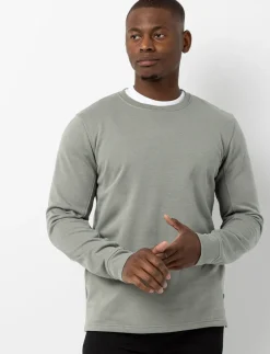 Solid Brushed Suede Sweater