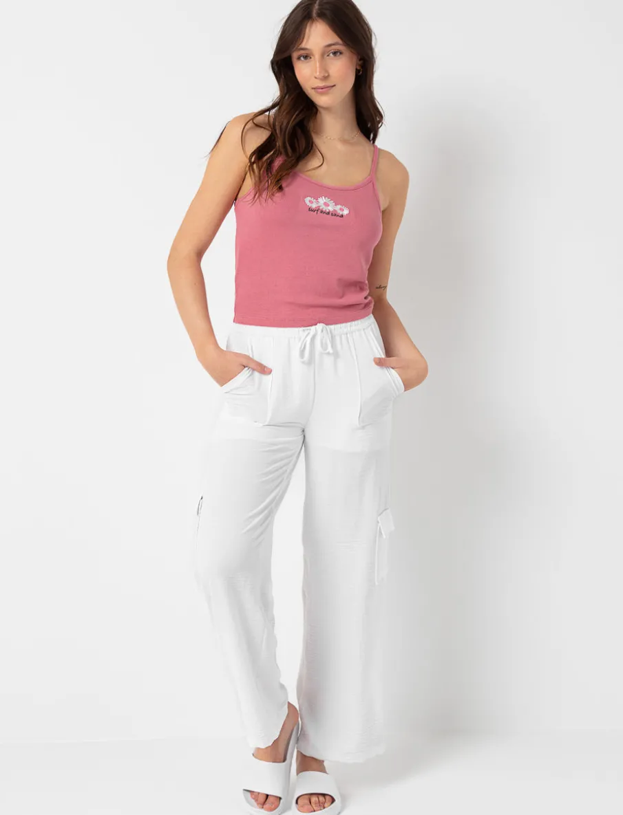 Solid Cargo Pants