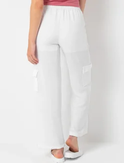 Solid Cargo Pants