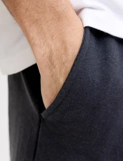 Solid Cotton Fleece Shorts