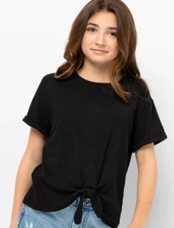 Solid Crew Neck T-Shirt - Teen Girls
