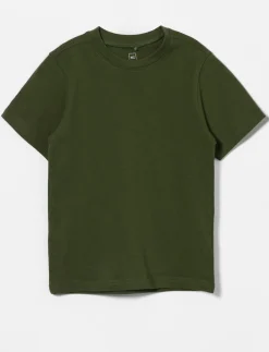 Solid Crew-neck T-shirt