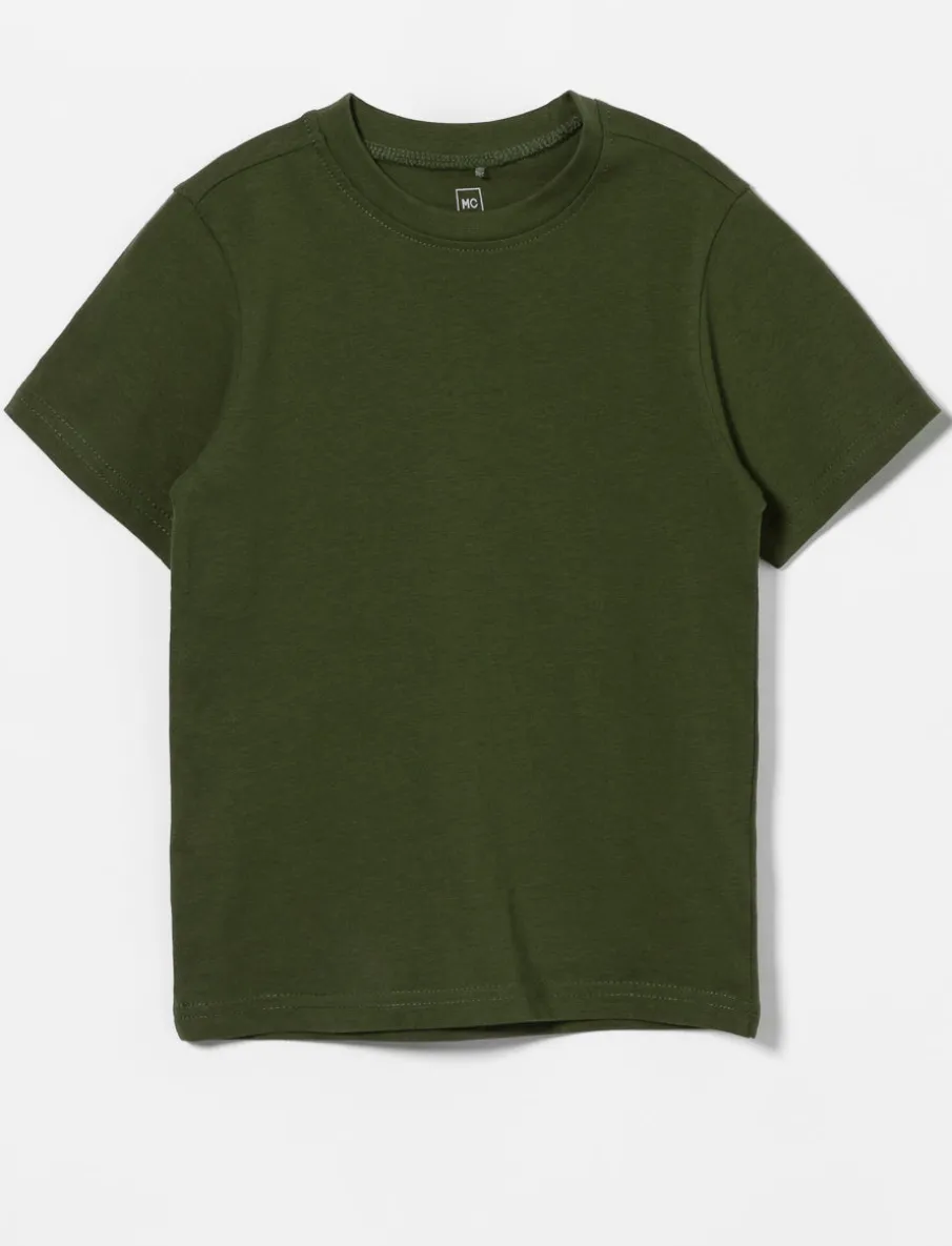 Solid Crew-neck T-shirt