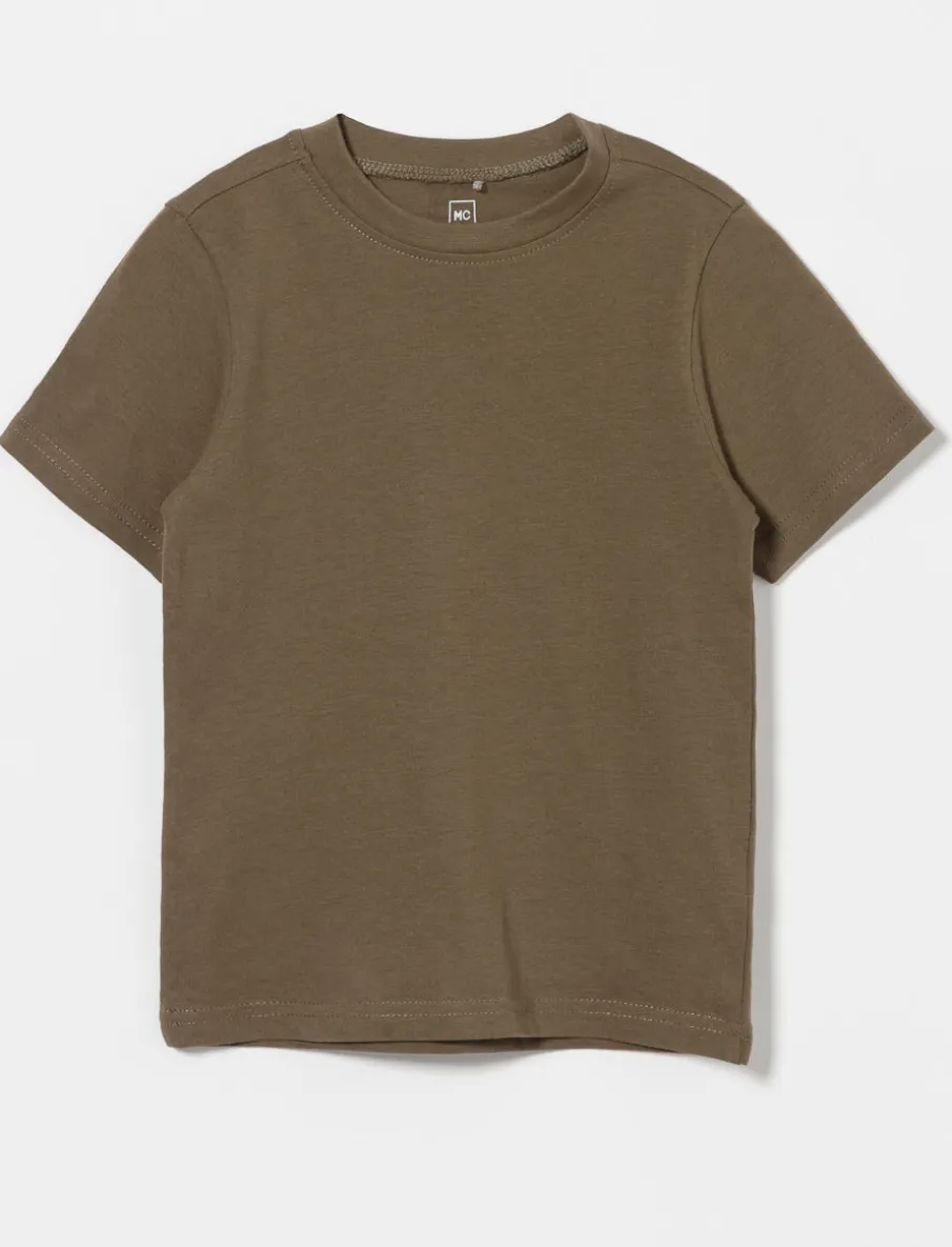 Solid Crew-neck T-shirt