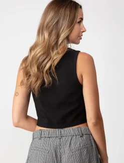 Solid Cropped Tank Top