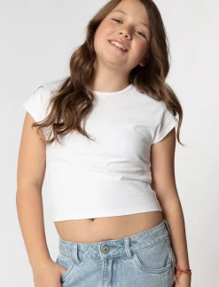 Solid Cropped T-shirt