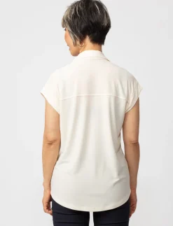 Solid Dolman-sleeve Blouse