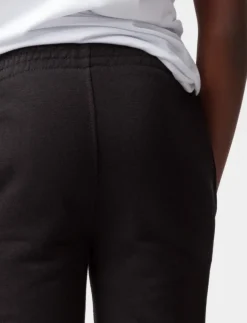 Solid Elastic Waist Joggers