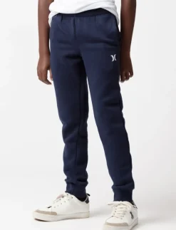 Solid Elastic Waist Joggers