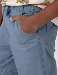 Solid Elastic Waist Shorts