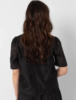 Solid Embroidered Blouse