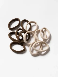 Solid Hair Elastics - Pack of 12