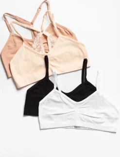 Solid Lace Bralettes - 4-Pack