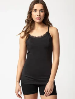 Solid Lace Tank Top