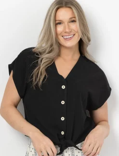 Solid Linen Blouse