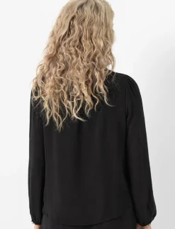 Solid Long-sleeve Blouse