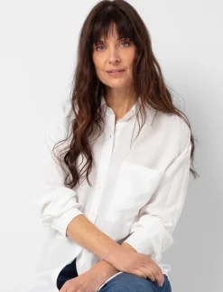 Solid Long-sleeve Blouse